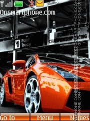 Capture d'écran Orange Lamborghini thème