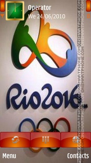 Rio 2016 logo es el tema de pantalla