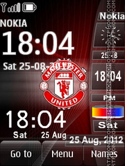 Manchester United tema screenshot