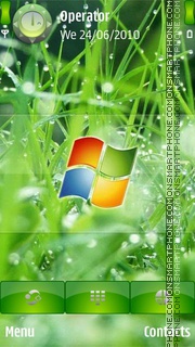 Windows In Grass theme screenshot