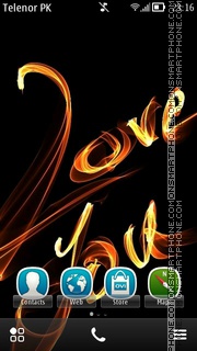 Love Belle tema screenshot