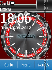 Nokia Digital Clock 02 theme screenshot