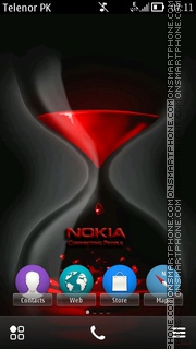 Nokia Red theme screenshot