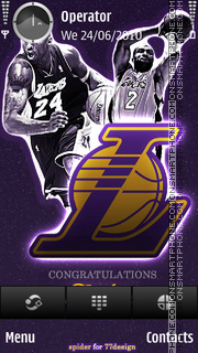 Скриншот темы Lakers