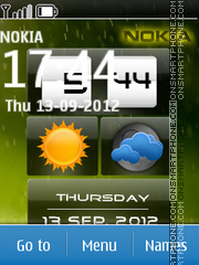 Rainy Nokia es el tema de pantalla