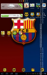 Скриншот темы Barcelona FC 03