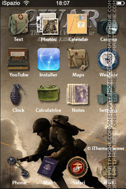 War 01 tema screenshot