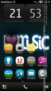 I Luv Music tema screenshot