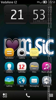 I Luv Music es el tema de pantalla