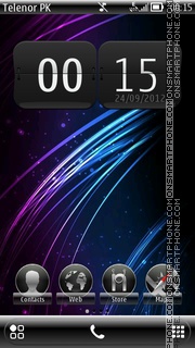 Purple Lines tema screenshot