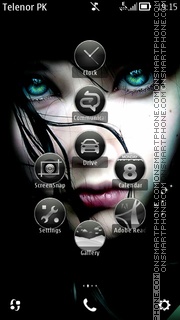 Greeneyes Gurl tema screenshot