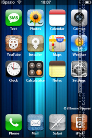 Blue Wood theme screenshot