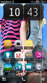 Cute Couple HD tema screenshot