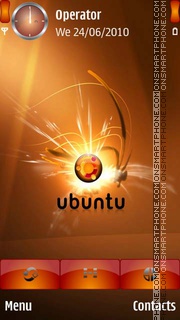 Ubunto Logo es el tema de pantalla