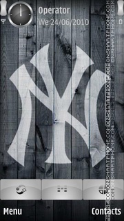 Скриншот темы Yankees Logo