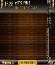 Скриншот темы Golden Wall
