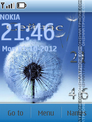 Blue Clock Theme-Screenshot