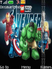 Скриншот темы Lego Avengers