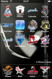 Deutschen Eishockey Liga tema screenshot