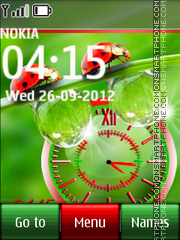 Beetle Dual Clock tema screenshot