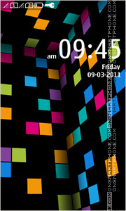 Lumia Theme for Nokia Asha305 es el tema de pantalla