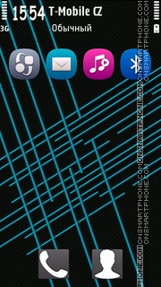 Blue Design Licky tema screenshot