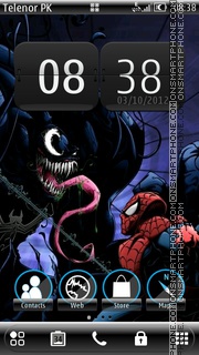 Capture d'écran Venom thème