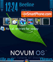 Capture d'écran Novum OS thème