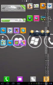 Windows Phone 7 Style tema screenshot