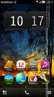 Beautiful Sunset 03 tema screenshot