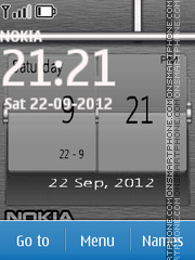 Nokia Digital Clock 03 theme screenshot