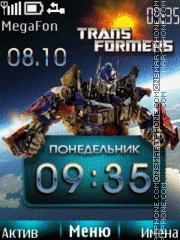 Transformers tema screenshot