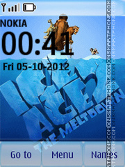 Animated Ice Age tema screenshot