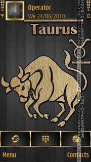 Taurus Sign es el tema de pantalla