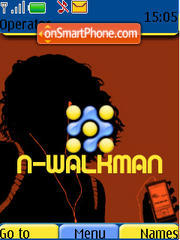 N Walkman es el tema de pantalla