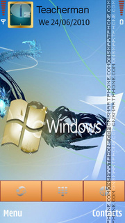 Capture d'écran Windows 7 Logo thème