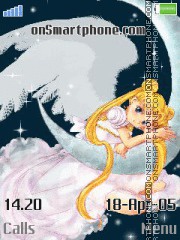 Скриншот темы Sailor moon