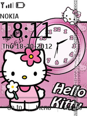 Hello kitty Dual es el tema de pantalla