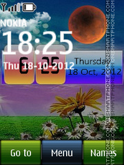 Day Night Digital Clock es el tema de pantalla