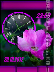 Purple Rose tema screenshot