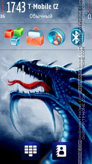 Dragon Neon tema screenshot