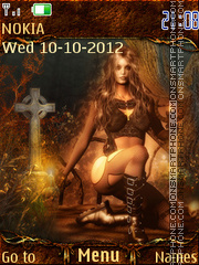 Gothic autumn tema screenshot