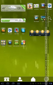 Green 812 tema screenshot