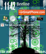 Capture d'écran Darktree thème