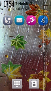 Feel the rain S60 tema screenshot