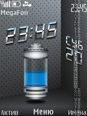 Blue Battery tema screenshot
