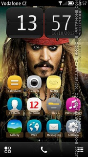 Jack Sparrow 13 theme screenshot