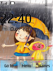 Cute Baby 03 tema screenshot