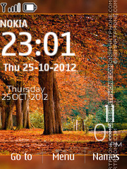 Autumn Tree Digital tema screenshot