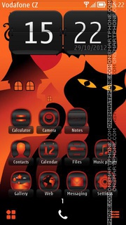 Halloween Cat 01 theme screenshot